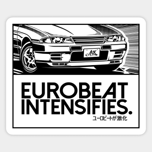 EUROBEAT INTENSIFIES - SKYLINE GTR R32 Sticker